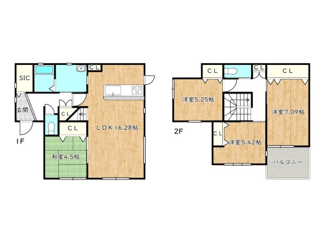 【間取り】 | 姫路市御立東1丁目／中古戸建