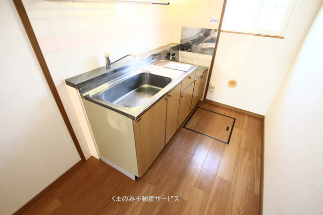 【キッチン】 | グレース　後藤 | お料理しやすいキッチンです
グレース後藤102号室　2021年9月22日撮影