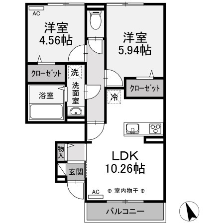 【間取り】 | サニーフラット