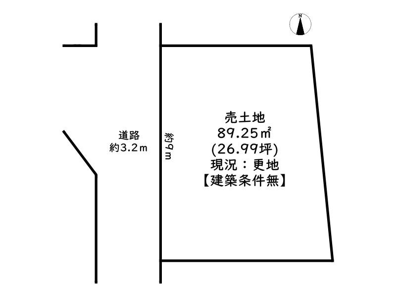 姫路市仁豊野／売土地の土地図
