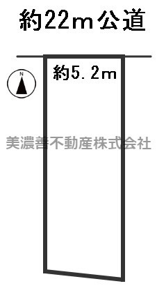 ５９４７３　岐阜市金園町土地の区画図