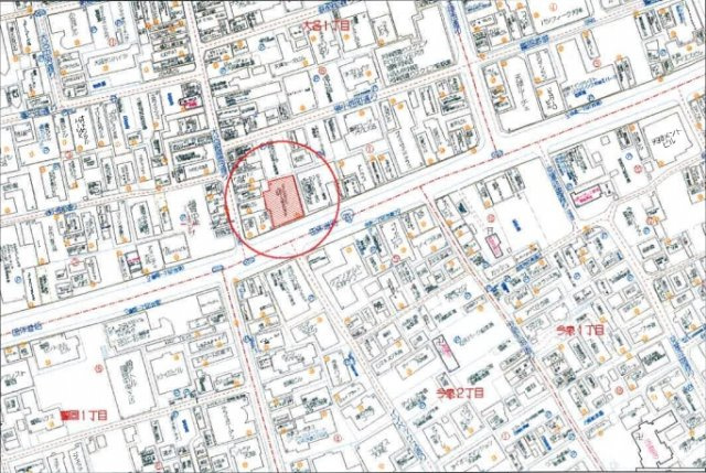ダイヤモンドヒルズ大名の地図|ダイヤモンドヒルズ大名1階店舗　地図