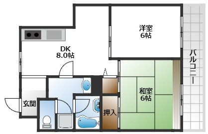 【間取り】 | プランドール豊中