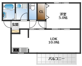 【間取り】 | ウエストヒルズII