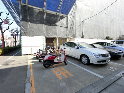 【その他共用部分】 | 田園調布スカイハイツ | バイク置場です。