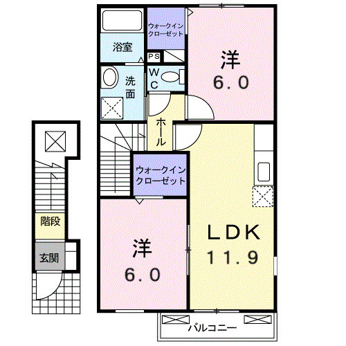 フランプレイス　Ｂの間取り