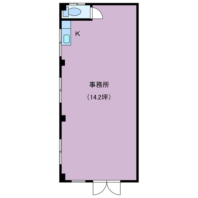 平渡方貸事務所の間取り