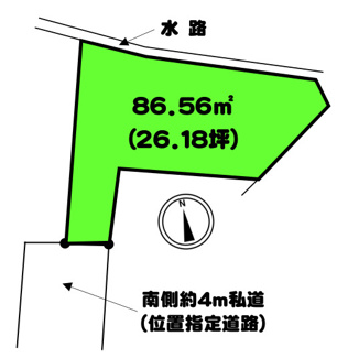 【区画図】 | 毛呂山町小田谷 土地