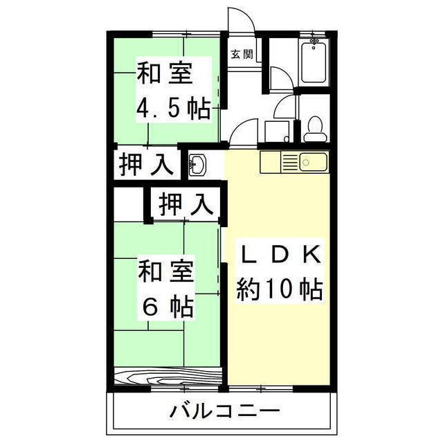 シティハイム　ウスイの間取り
