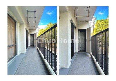 【バルコニー】 | コスモ町屋 | バルコニー・トランクルーム