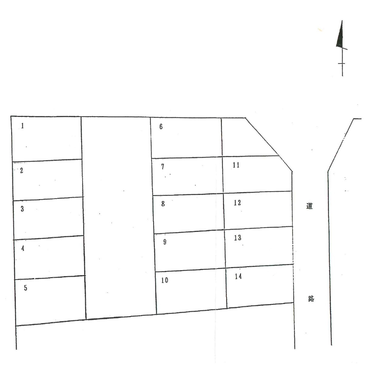 パーキング唐沢の区画図