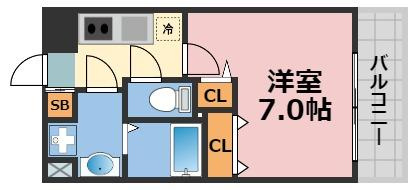 ラシーヌ瓦屋町の間取り