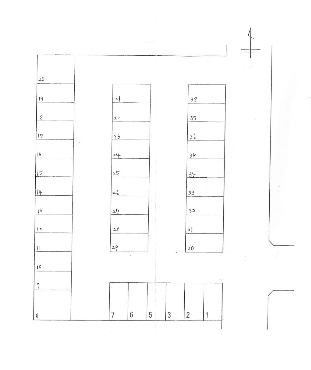 私市パーキング(シャルマン)の区画図