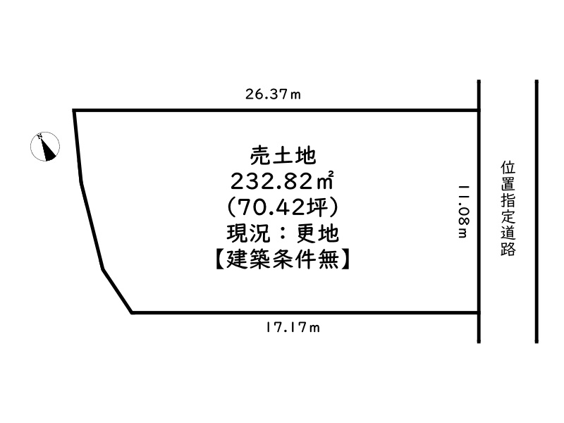 姫路市新在家本町２丁目／売土地の土地図