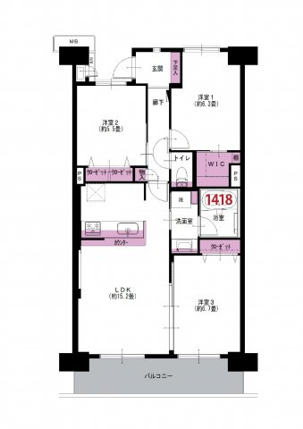小田急線「狛江」狛江セントラルハイツ3号棟の画像