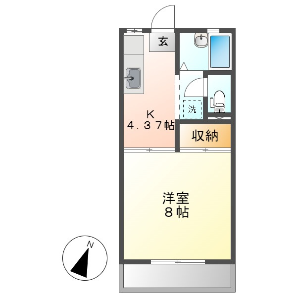 アンジェリーク松島の間取り