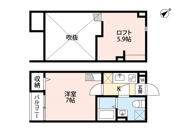 【間取り】 | Wistaria加美南