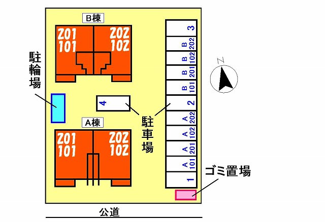 シャン・ド・フローラBの区画図