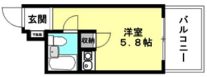 【間取り】 | 朝日プラザ鴨川Ⅱ