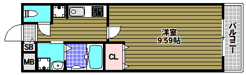 アンプルールクラージュCUREの間取り