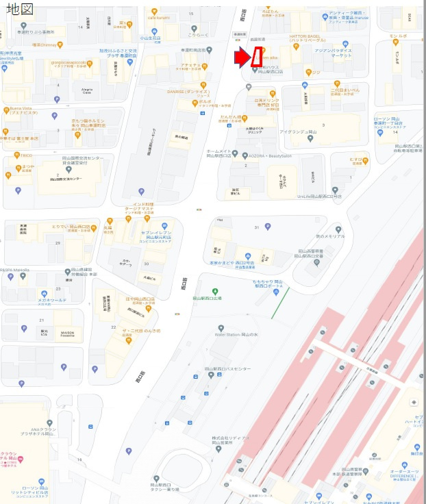 奉還町事務所ビルの地図