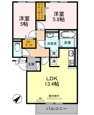 【間取り】 | abcdマンション綾園