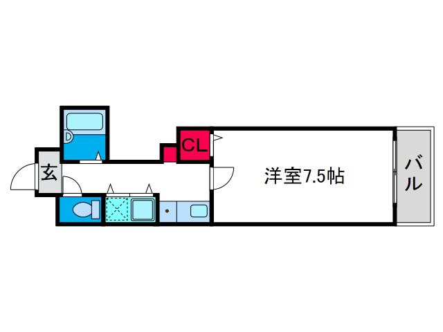 ソレアードトレスなんばWESTの間取り