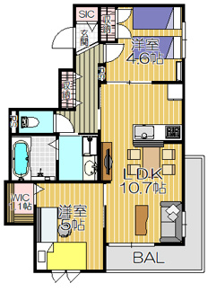 【間取り】 | シャノーブル本山中町