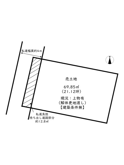 【土地図】 | 姫路市北平野3丁目／売土地