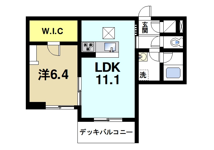 シャーメゾンＦＵＪＩＭＯＴＯⅡの間取り