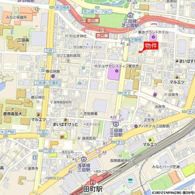 【地図】 | ザ・パールレジデンス芝公園　