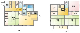 【間取り】 | 金古町　中古戸建て | ■1590万円、4LDK＋S（納戸）