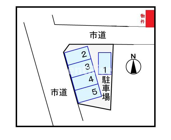 アルカンジュ北園通の駐車場|駐車場