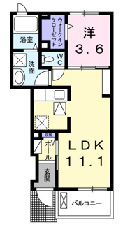 【間取り】 | アルカンジュ北園通