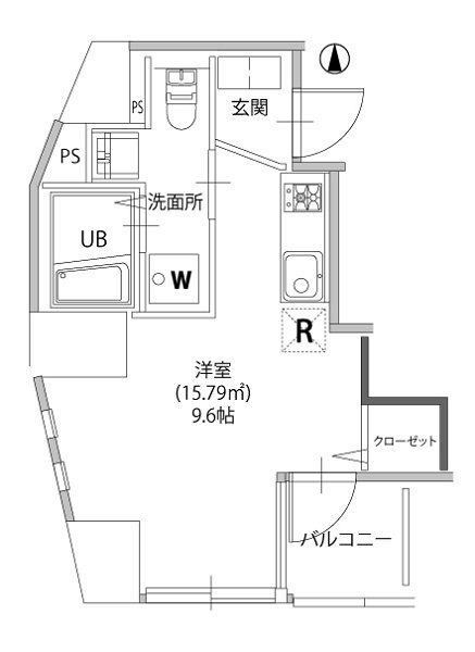 アリカ文京本郷の間取り|1R