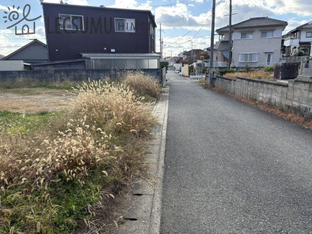 姫路市八代緑ヶ丘町／売土地の前面道路含む現地写真