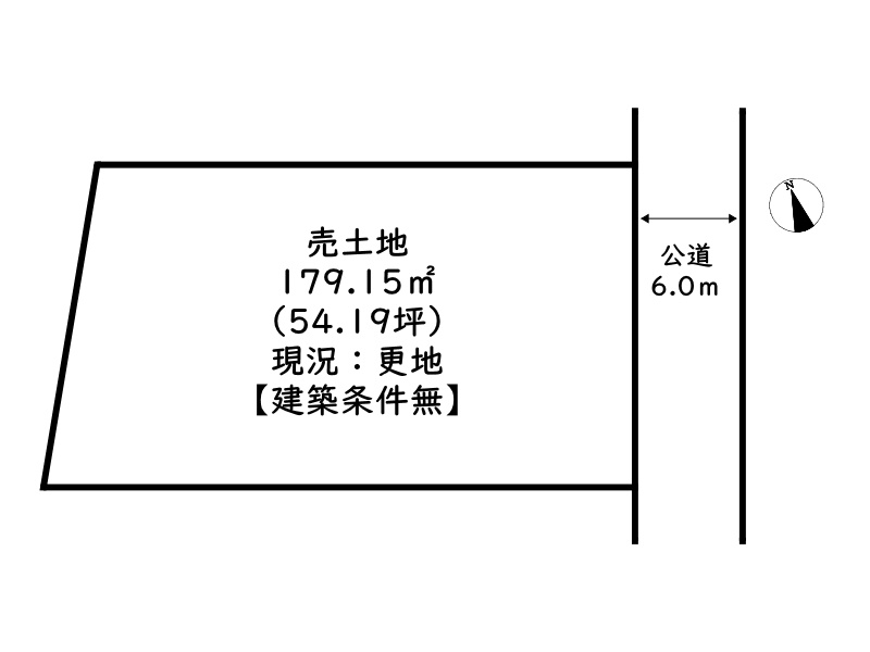 姫路市梅ケ谷町／売土地の土地図