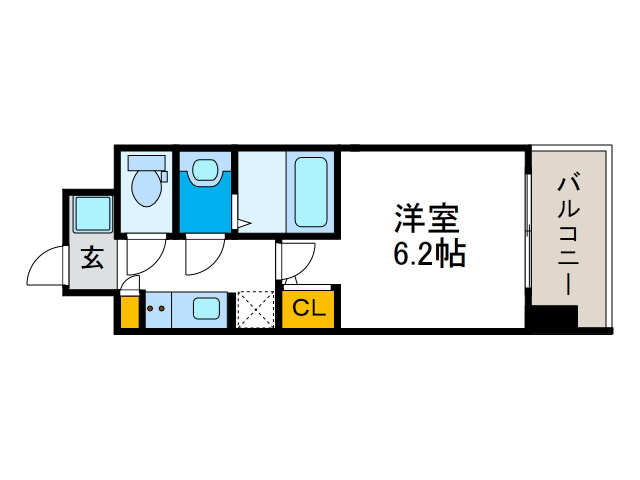 スプランディッド難波Ⅱの間取り