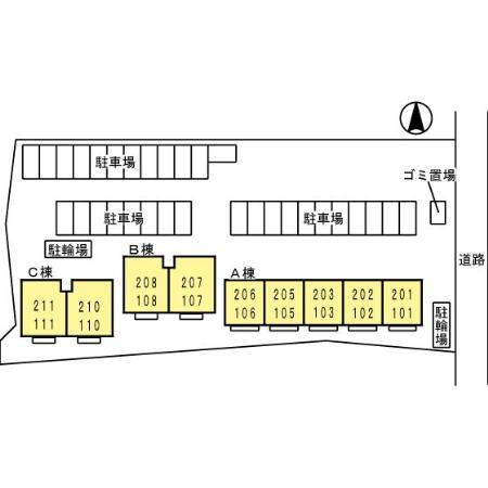 セジュールシャイニング【キャッシュバック対象】の区画図