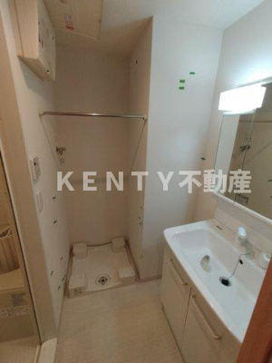 【洗面所】 | エスポワール多摩川 | スペースが確保できる洗面所です