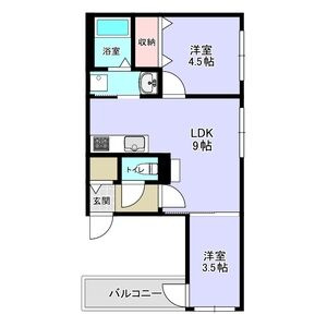 【間取り】 | メニーズコート西宮の沢タウンC