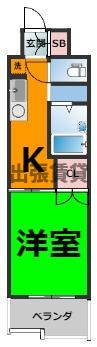 仲介手数料0！！サンピアオカヤスの間取り