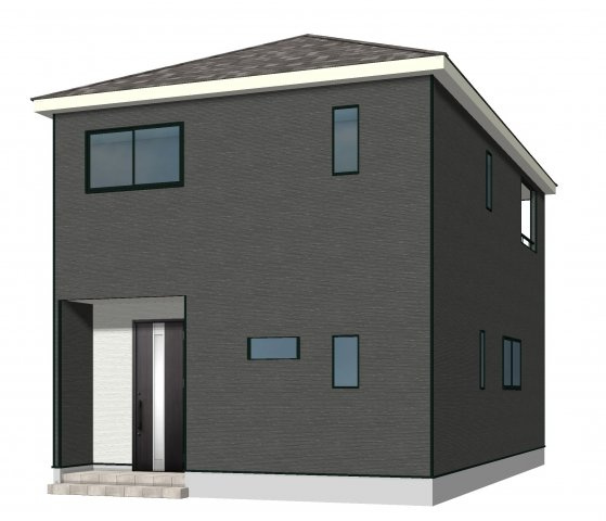 筑後市大字常用の新築一戸建の外観パース|外観パース