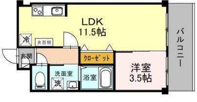 【間取り】 | Villa Izumi Chuo 