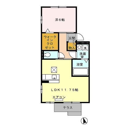 レジデンス ミツ２ Ａの間取り