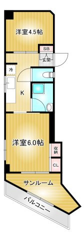 宝東新ハイツ|名古屋市の賃貸ならMy賃貸の間取り|宝東新ハイツ