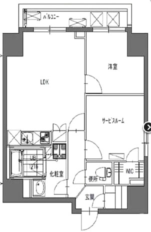 台東区東上野１丁目の賃貸マンションの間取り