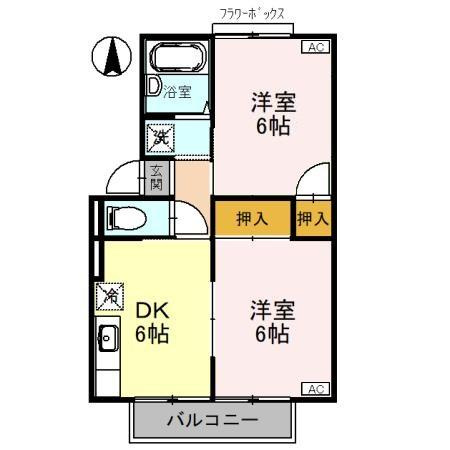 【間取り】 | サニーハイツフミA棟