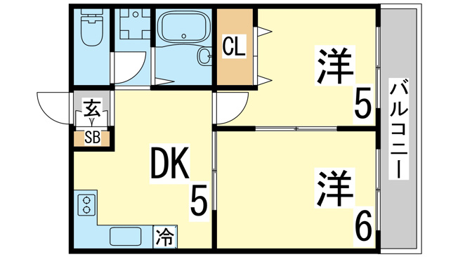 【間取り】 | 離宮前グリーンハイツ