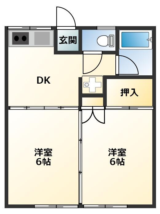 Room　TKの間取り